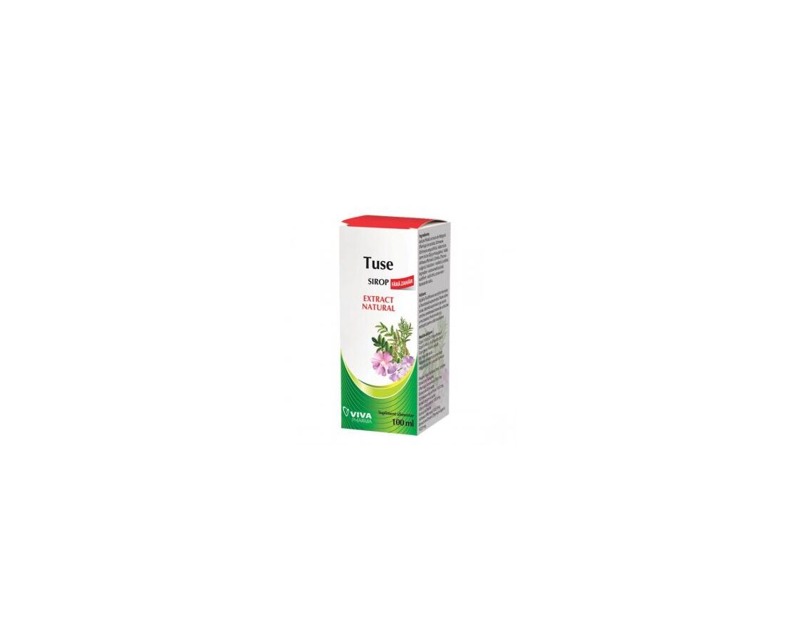 Sirop Pentru Tuse Fara Zahar 100ml Viva Pharma