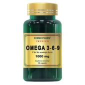 OMEGA 369 PREMIUM ULEI SEMINTE IN 1000MG 30CPS