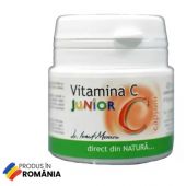 Vitamina C Junior cu aroma de capsuni, 20 comprimate