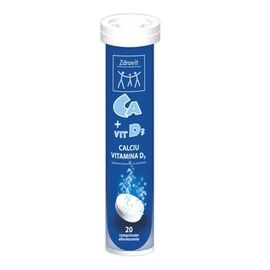 CALCIU + VITAMINA D3 20CPR EFERVESCENTE