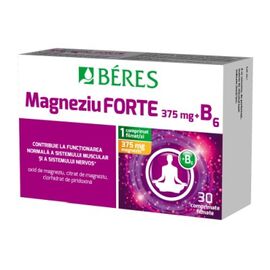 MAGNEZIU FORTE 375MG + B6 30CPS