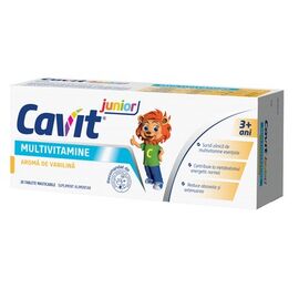 Multivitamine cu aroma de vanilie Cavit junior, 20 tablete masticabile