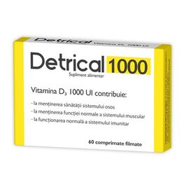 Detrical vitamina D 1000 UI, 60cpr
