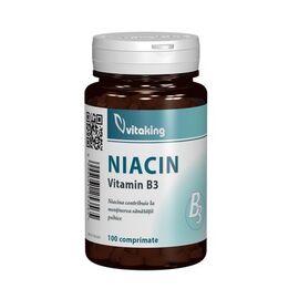 Niacina Vitamina B3 100mg, 100 comprimate