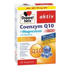 Coenzima Q10 Extra 90 mg + Magneziu + B1 + B5 + B6, 30 capsule