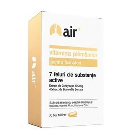 Air7 - Vitamina plămânilor pentru fumatori, 30 capsule