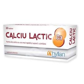 Calciu Lactic, 20 tablete