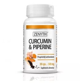 Curcumin & Piperine 500mg, 30 capsule