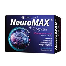Total Care Neuromax + Cognizin® – 30 Capsule Circulatie Cerebrala