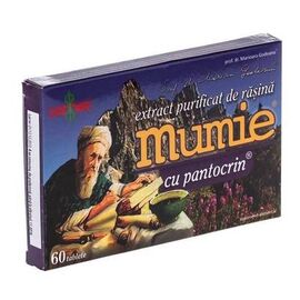Extract purificat de rasina Mumie cu Pantocrin, 60 tablete