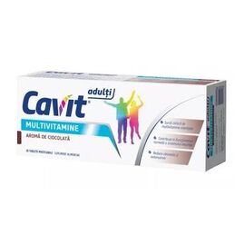 Multivitamine cu aroma de ciocolata Cavit, 20 tablete maticabile