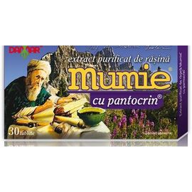 Extract purificat de rasina Mumie cu Pantocrin, 30 tablete