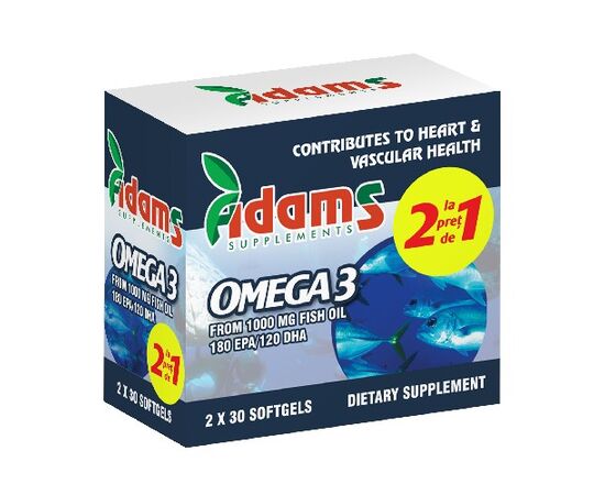 Pachet Omega 3 1000mg + Vitamina E 30cps 1+1 GRATUIT