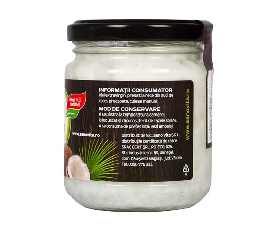 ULEI COCOS ECO - EXTRAVIRGIN 200ML, 2 image
