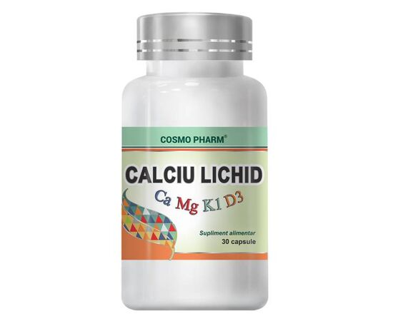 CALCIU LICHID (CA+MG+K1+D3) 30CPS