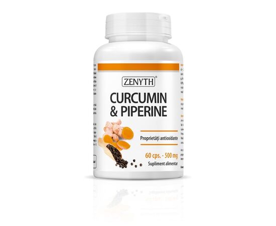 Curcumin & Piperine 500mg, 60 capsule