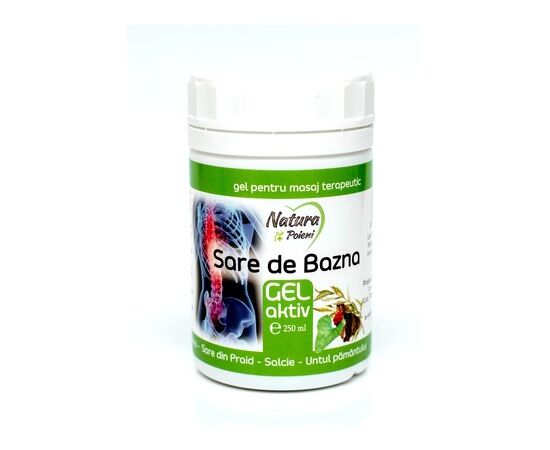Gel aktiv Sare de Bazna + Glucozamina – Sare din Praid – Salcie – Untul Pamantului 250 ml