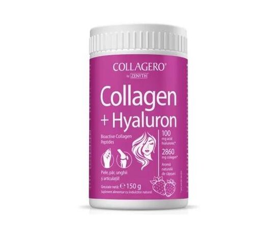 Collagen + Hyaluron cu aroma de capsuni, 150 g